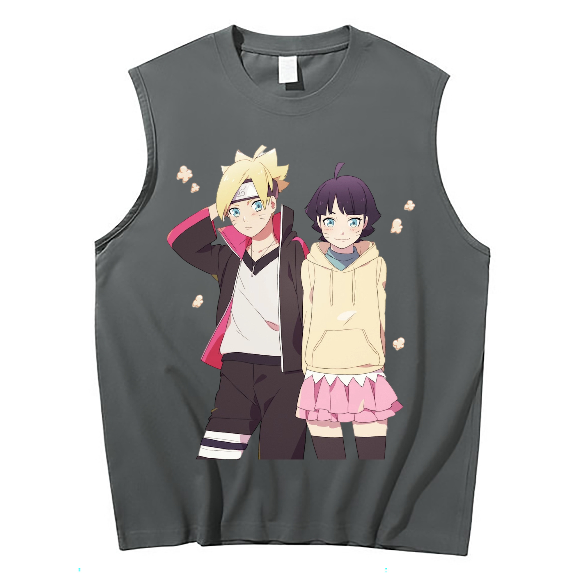 （画像用） NARUTO -ナルト- うずまき ボルト Uzumaki Boruto コットン100％タンクトップ（フロントプリント）